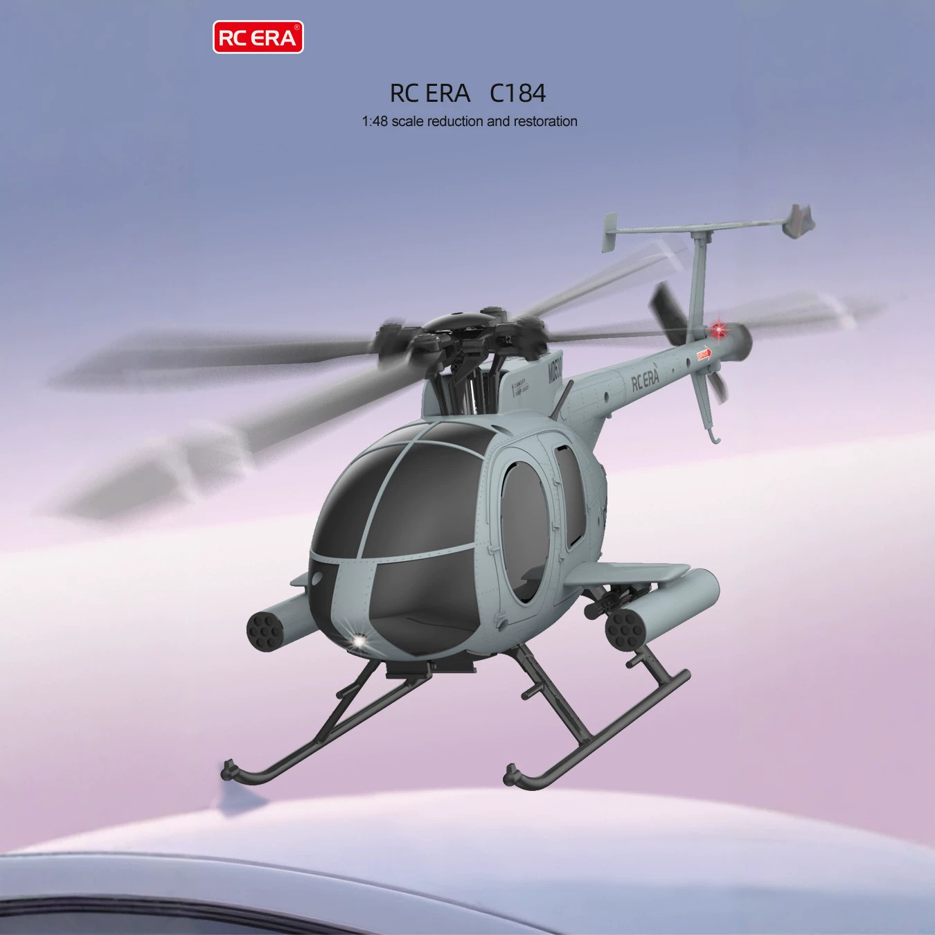 Rc Helicopter Single Rotor - Радиоуправляемый вертолет RC ERA C184, четырехканальный,