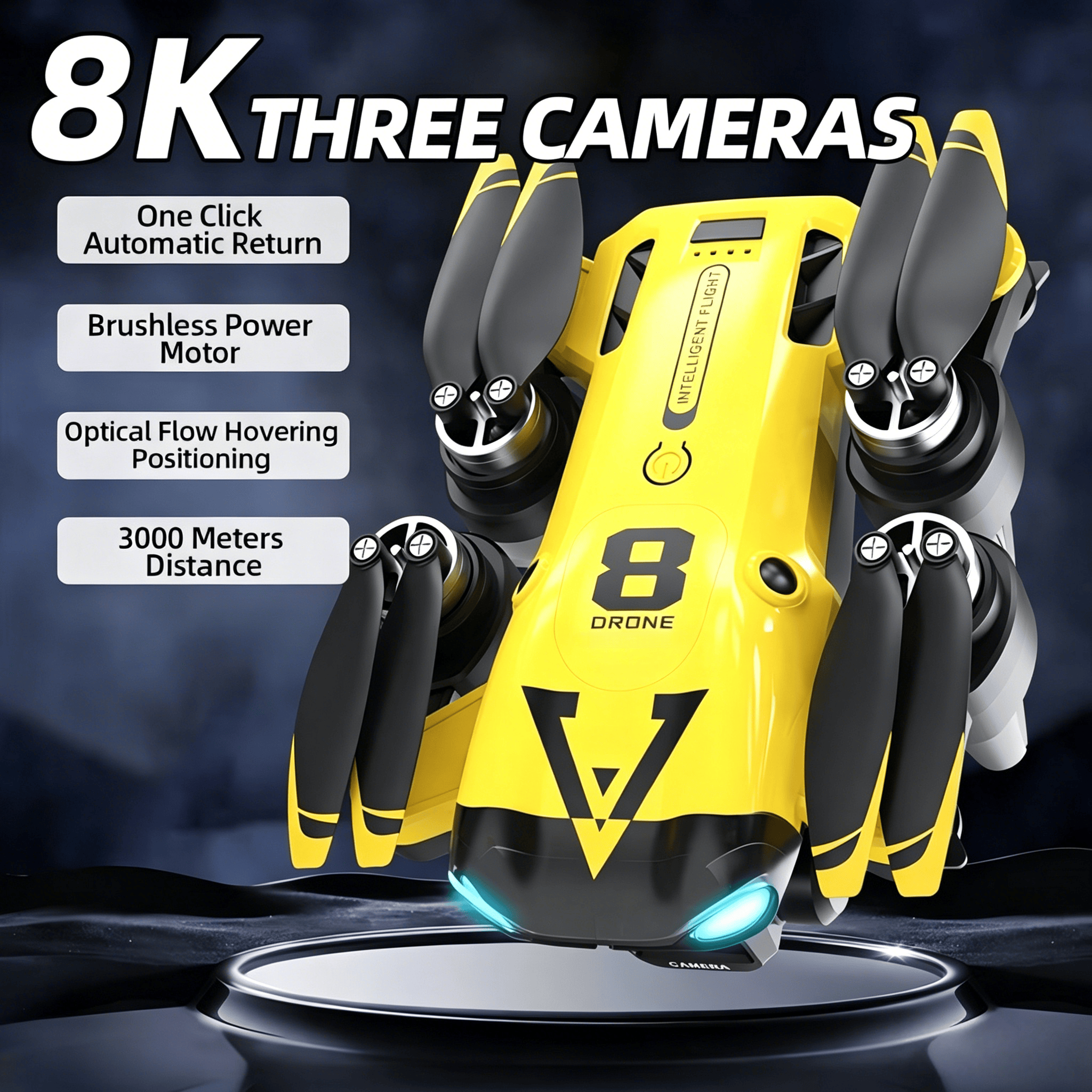 Rc Helicopter Case - Новый квадрокоптер с тремя камерами, оптическим