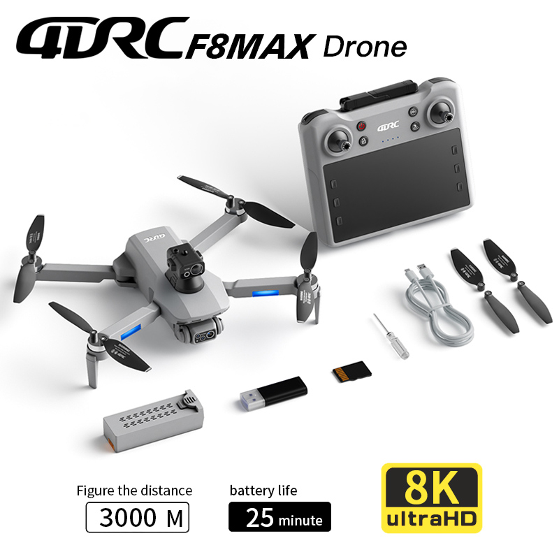 Rc Helicopter Electric - F8 MAX GPS Дрон Профессиональная камера