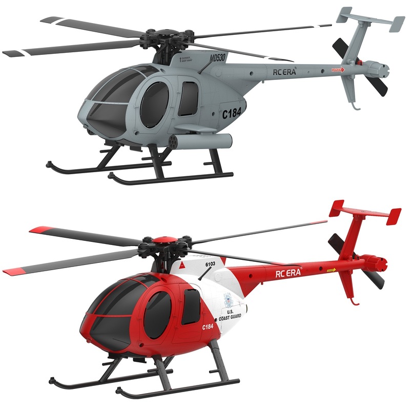 Rc Helicopter Single Rotor - Радиоуправляемый вертолет RCERA C184, 6-осевой, 4-канальный,