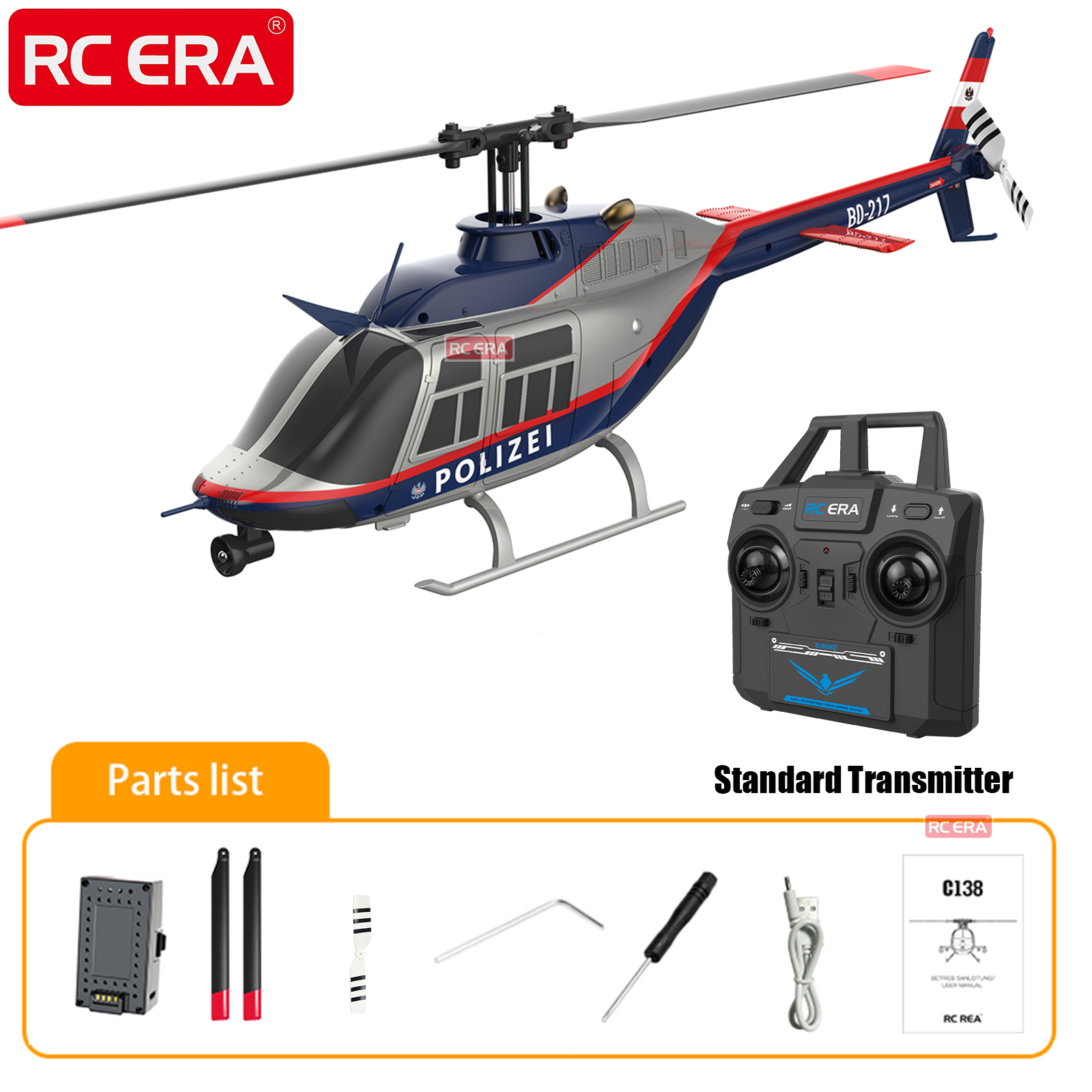 RC ERA C138 BELL 206 Jet Range – обзор и цена Rc Helicopter Gyro