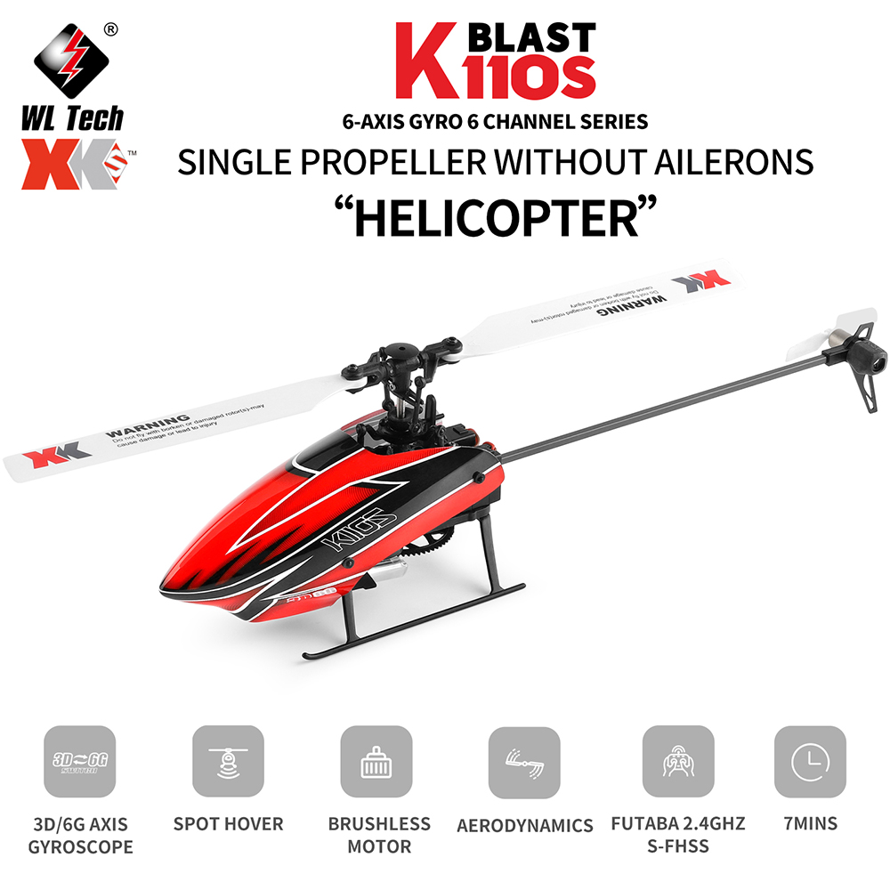 Wltoys XK K110S 6CH 3D 6G сист – обзор и цена Rc Helicopter Large