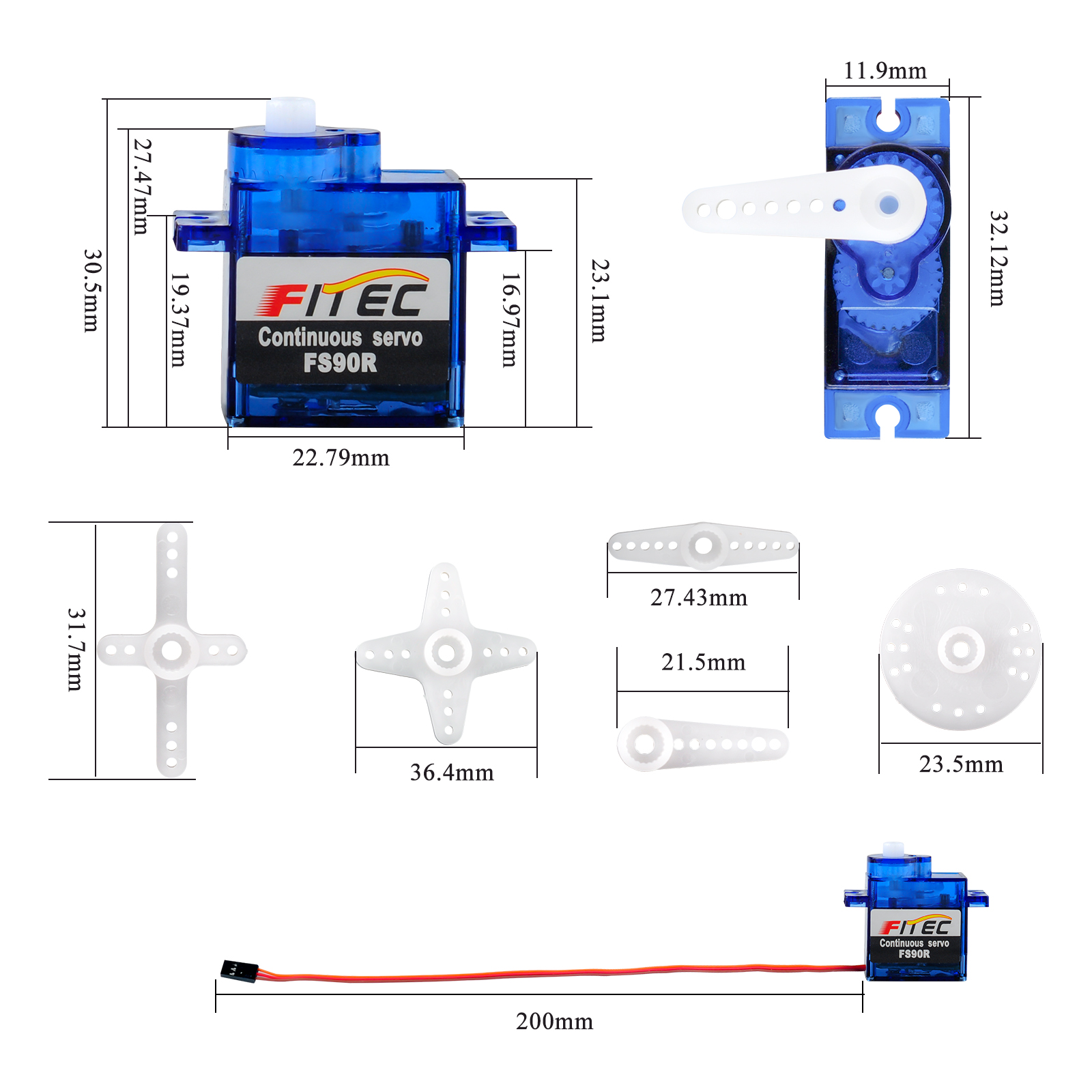 Feetech FS90R 9 г микро сервод – обзор и цена Rc Helicopter Servo