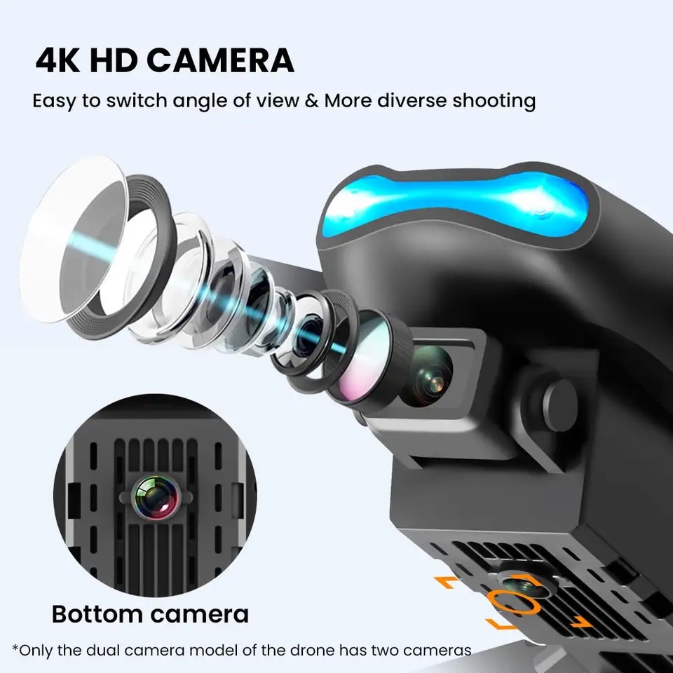 Новый мини-дрон E99 4K WIFI HD – обзор и цена Rc Helicopter Gas